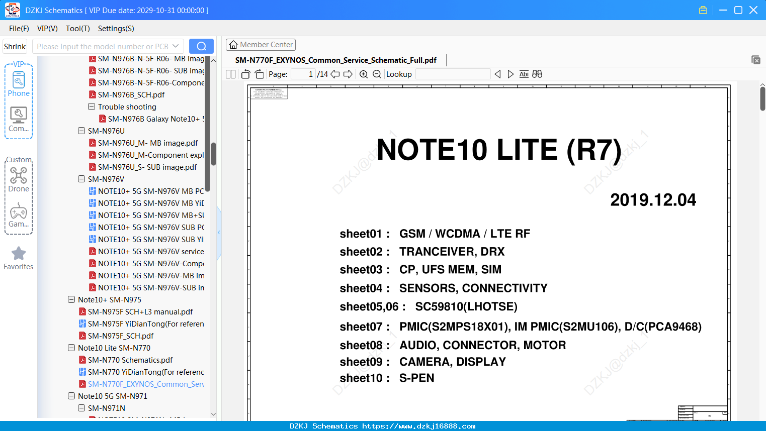 Samsung SM-N770F_EXYNOS_Common_Service_Schematic_Full